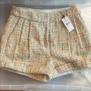 Express Multi-color Tweed High Waist Shorts